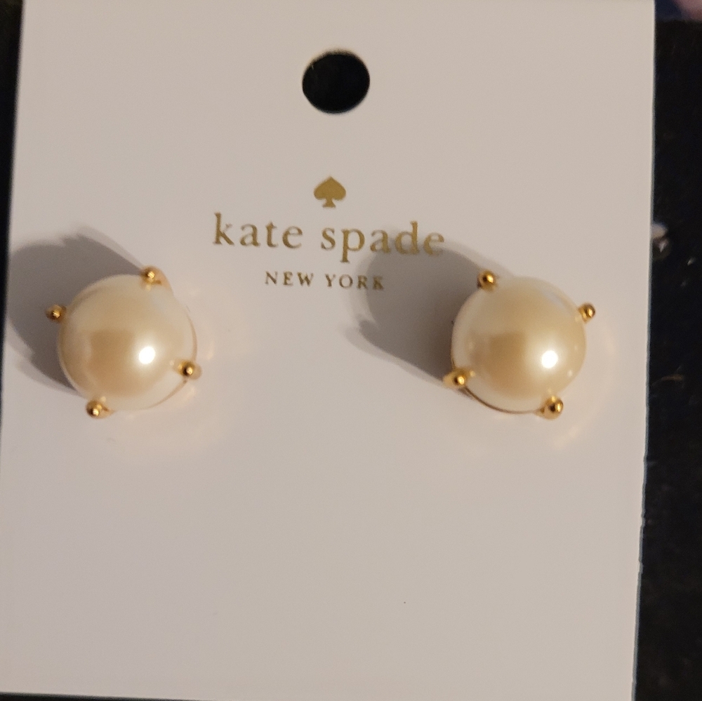 Kate Spade Rise and Shine Small Pearl Stud Earrings